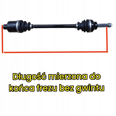 KOMPLETNA PÓŁOŚ NAPĘDOWA LIGIER 162 MICROCAR VIRGO 1 2 3 JDM TITANE 560mm