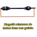 KOMPLETNA PÓŁOŚ NAPĘDOWA PRAWA Z ABS AIXAM ELEKTRYKI PO 2010r 680mm