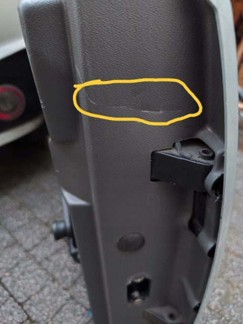 Drzwi lewe LIGIER XTOO manualne na korbke.